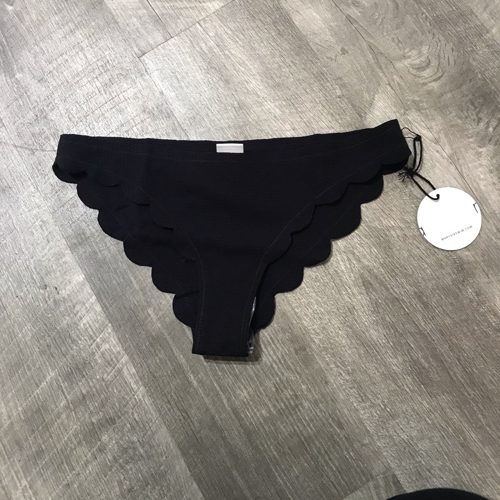Marysia scalloped bikini bottom swimsuit